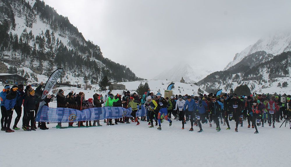 Montse Martínez y Alberto Puyuelo Campeones de España de Snowrunning 2020