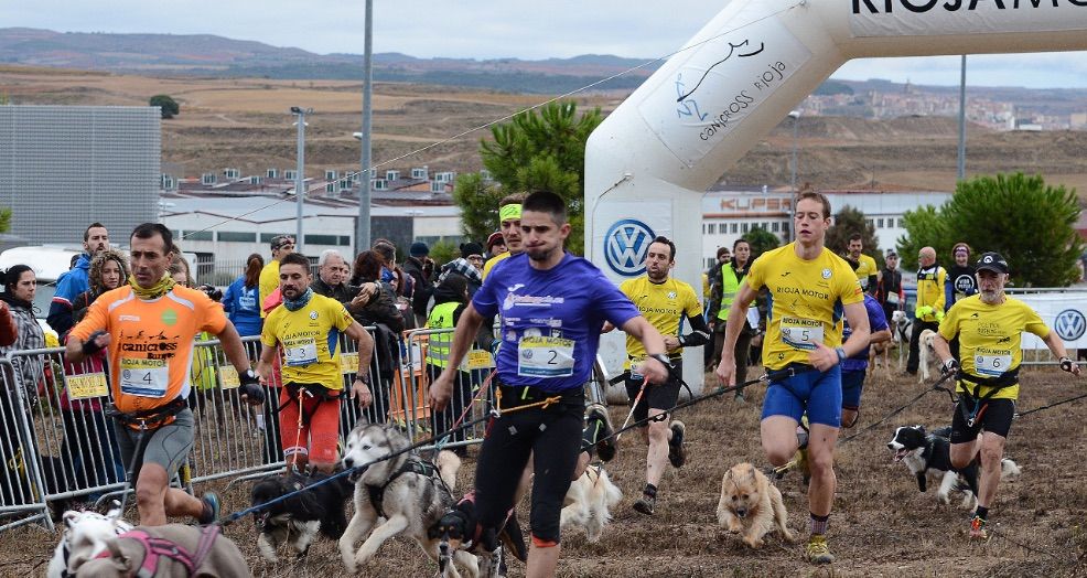 Así arrancó la III Liga Rioja Motor de Canicross