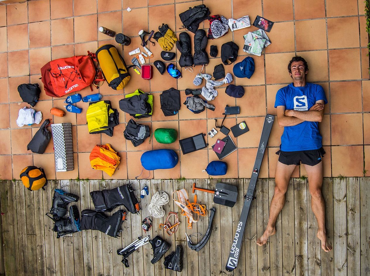 El material ligero de Kilian para subir al Everest