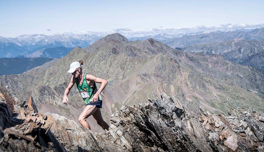 El inicio de las Skyrunner World Series 2020 se pospone hasta julio. Theo Detienne - Comapedrosa 2019 ©MRSWS - Roger Salanova 