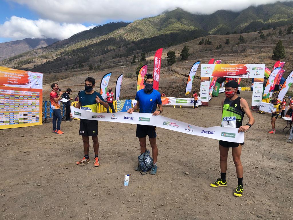 Podio Masculino Campeonato de España de Trail.