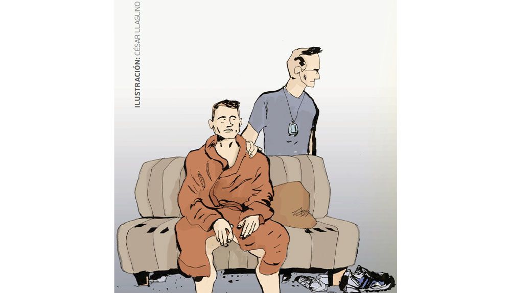 El entrenador en tiempos de crisis. Ilustración César Llaguno