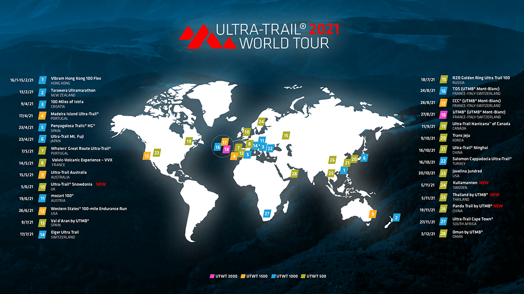 Ultra-Trail® World Tour lanza su calendario 2021