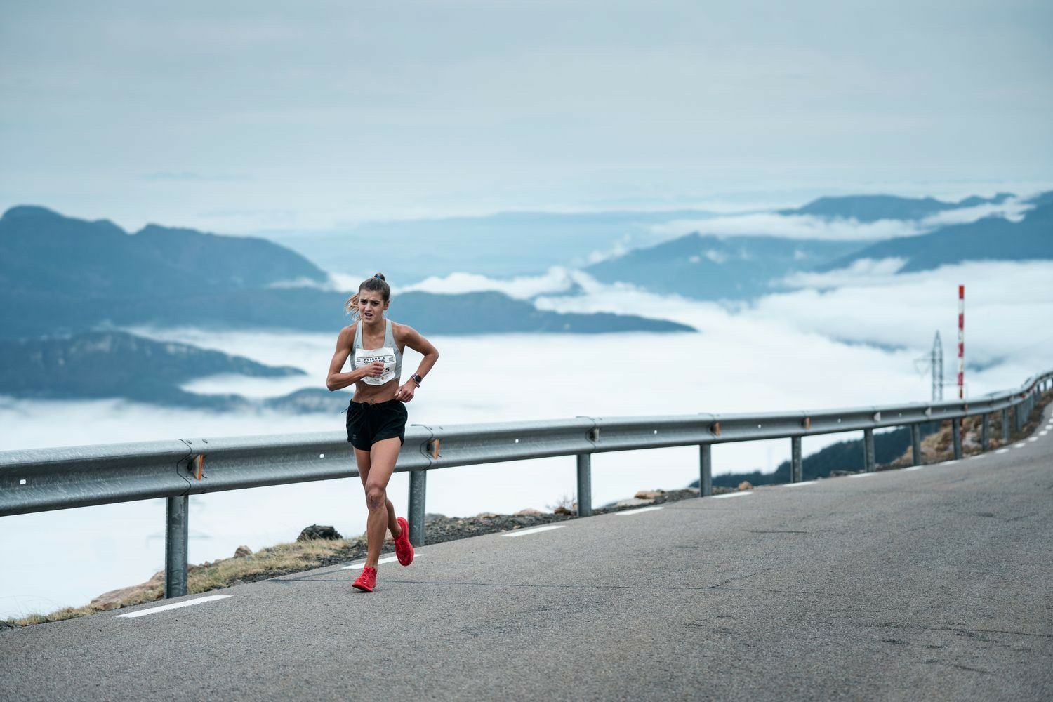 Sara Alonso en la "Pujada a Coll de Pal" @jsaragossa