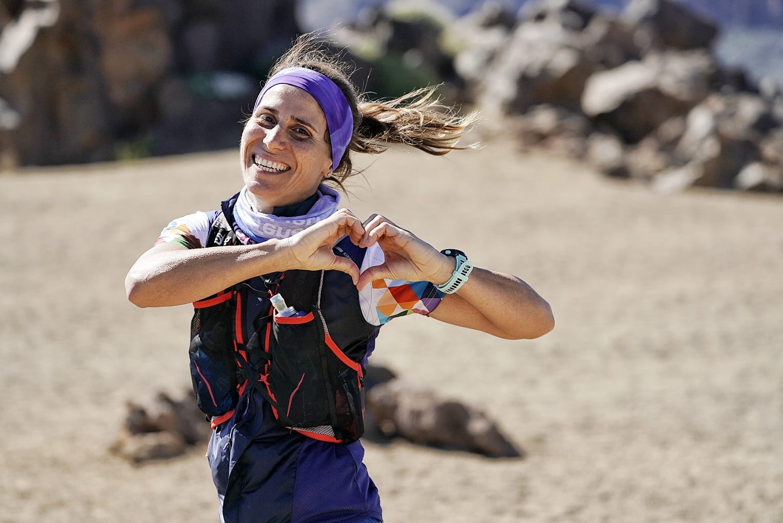 Una corredora de la Tenerife Bluetrail