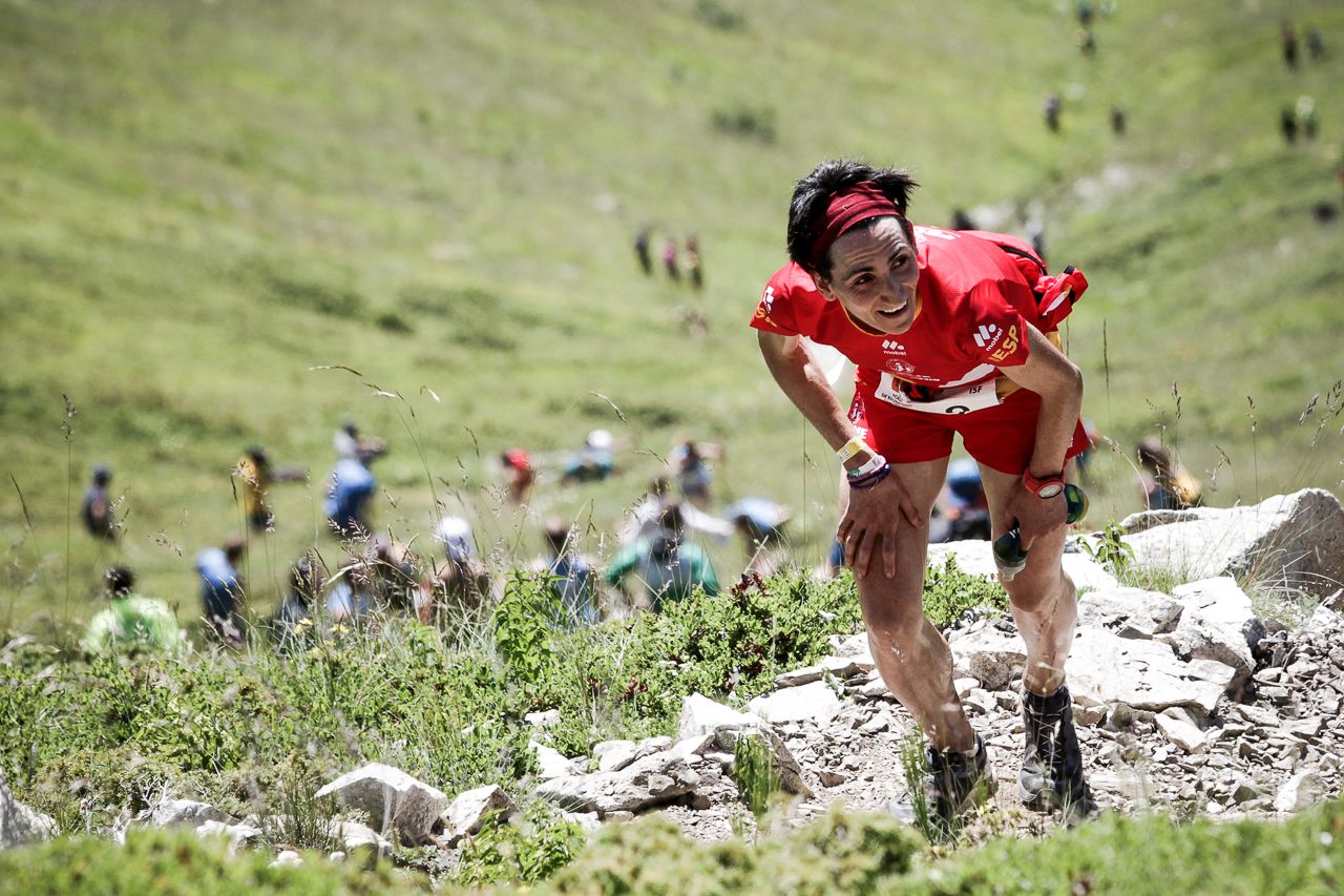 Oihana Kotazar en el transcurso del Campeonato del Mundo