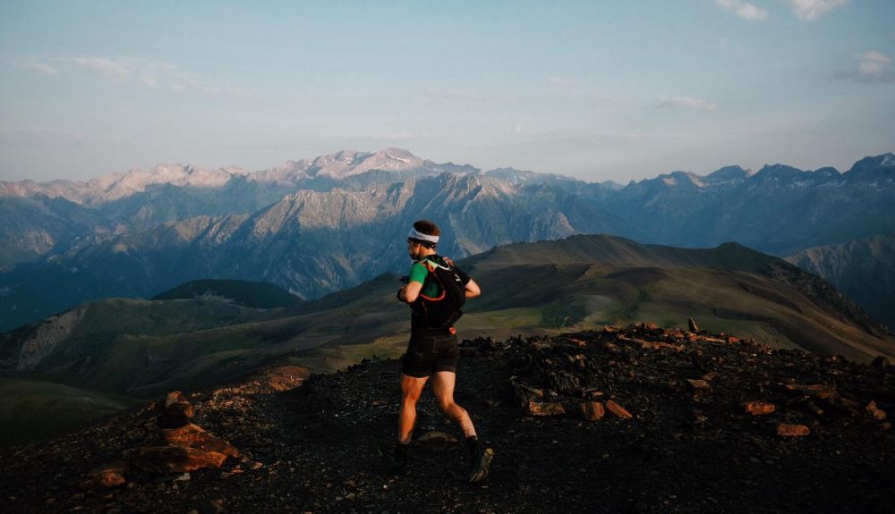 aitor iraizoz en la tuca d estibafreda del gran trail aneto posets 2019 foto de raul santana