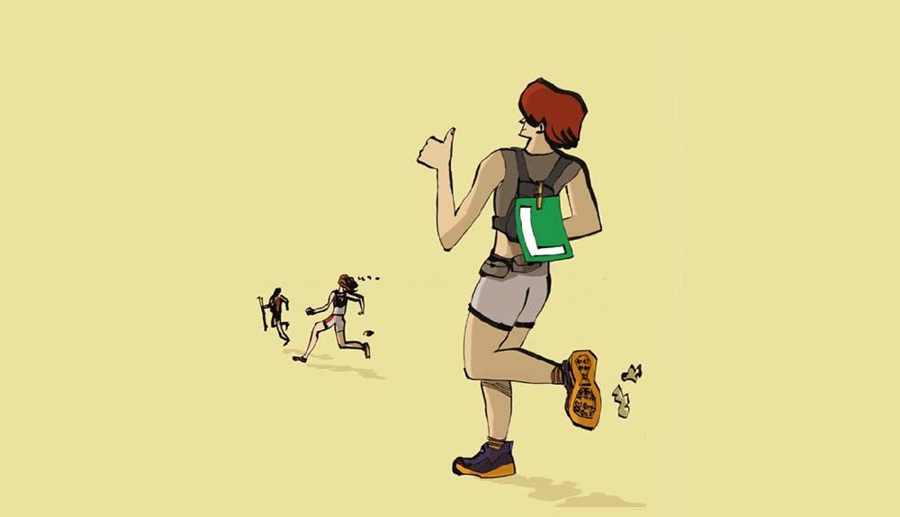 "¡EH, OIGA! ¡ANÍMESE!  CORRA UN TRAIL”.ROBERTO PALOMAR. ILUSTRACIÓN: CÉSAR LLAGUNO.