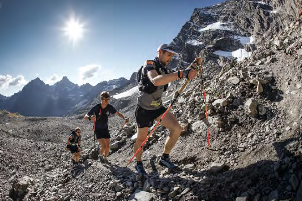 The leading Team Lustenberger/ Manetsch (CH) with soloist Florian Reichert.