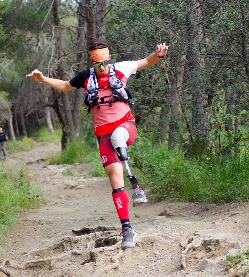 Dani Nafría: amputado, corredor y triatleta