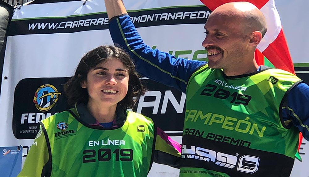 Oier Ariznabarreta y Ainhoa Sanz Campeones de España de Carreras por Montaña