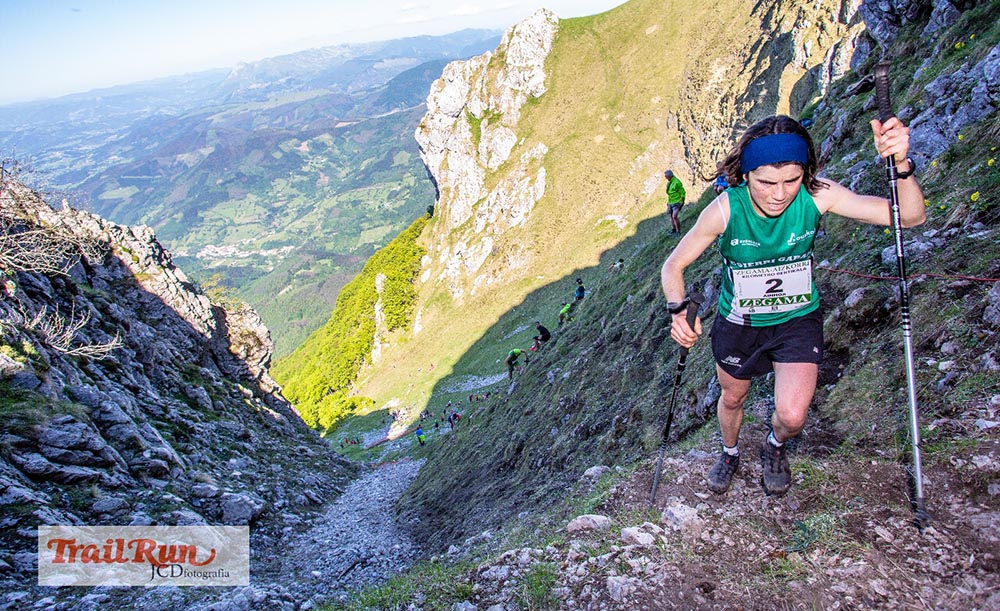 Oriol Cardona y Ainhoa Sanz ganadores del Kilómetro Vertical de Zegama 